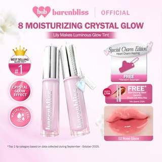 [LIMITED CHARM] BNB barenbliss Lily Makes Luminous Glow Tint 2.5 g Liptint Ombre Glossy Melembapkan Anti Kering 8 Moisturizing Agents Vitamin E Hydrating Stain Ringan Alami & Kilau Tahan Lama 12 Jam Waterproof Transferproof LipstickLipgloss Lip Matte