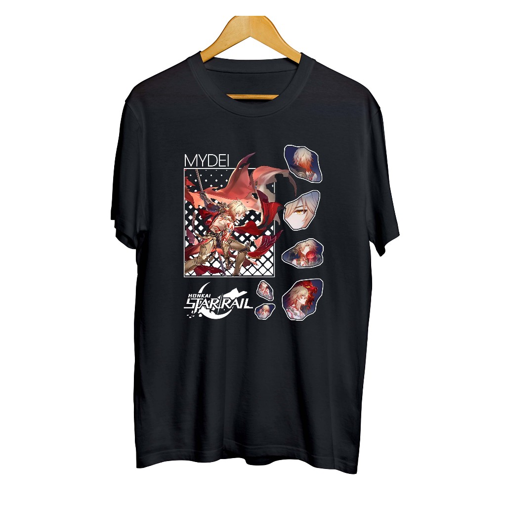 MYDEI HSR อะนิเมะเกมเสื้อยืด distro ที่ไม่มีที่สิ้นสุด	- HONKAI STAR RAIL	วัสดุหวี 30ส