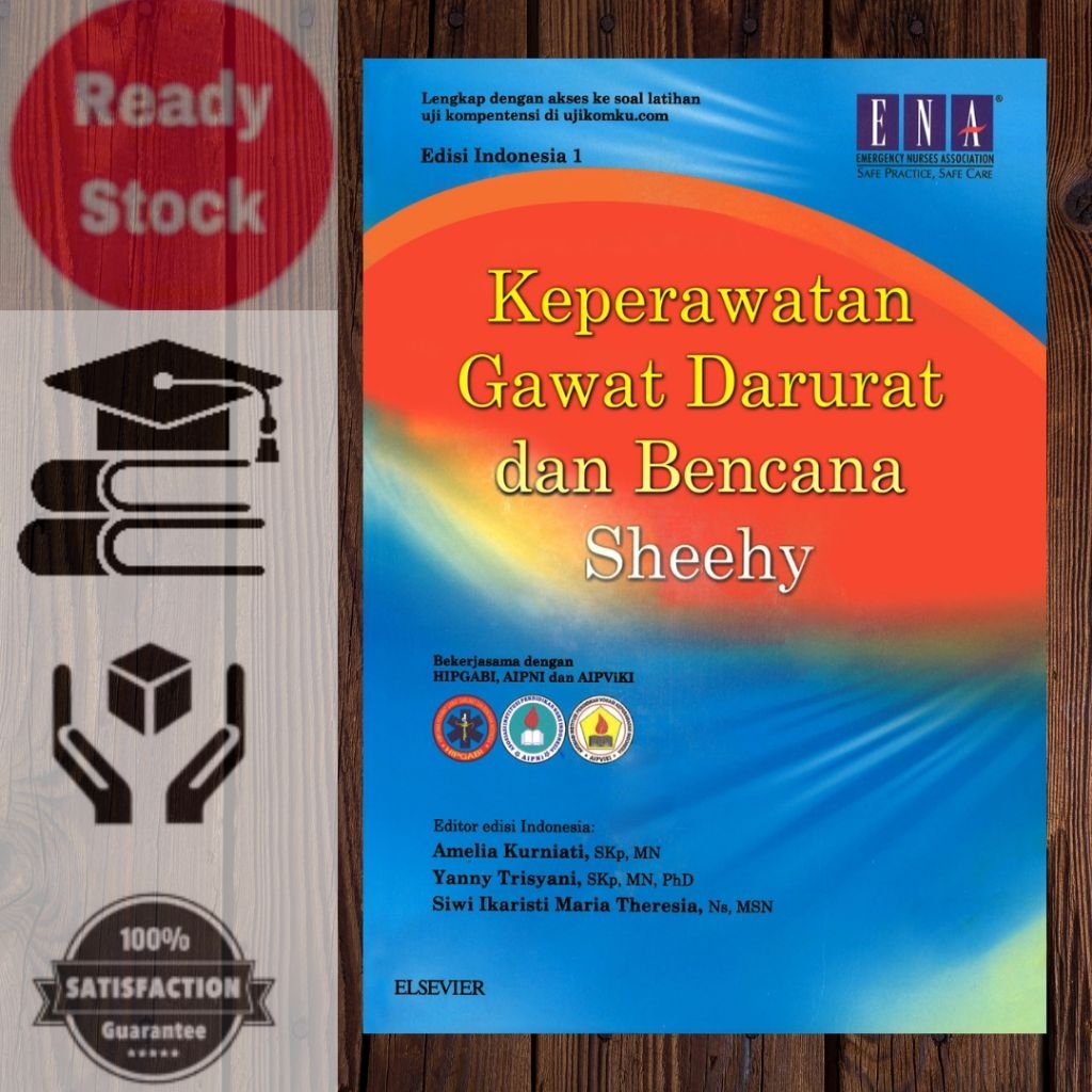 หนังสือพยาบาล Elsevier ฉุกเฉินและภัยพิบัติ Sheehy อินโดนีเซีย Edition 1 โดย Amelia Kurniati Yanny Tr