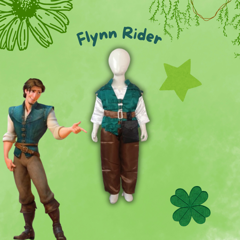 Flynn Rider Disney Costume Flynn Rider เครื่องแต่งกายสําหรับเด็กชายและเด็กหญิง