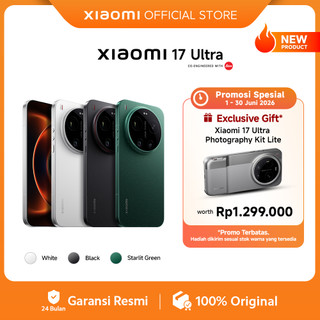 Xiaomi 17 Ultra (16GB/512GB) (16GB/1TB) Leica 200MP 75–100mm Telefoto | Kamera Ultra Dinamis 1 Inci Leica | Sistem Optik Leica UltraPure | Baterai Xiaomi Surge 6000mAh (typ) | Platform Mobile Snapdragon® 8 Elite Gen 5  [Xiaomi Official Store]