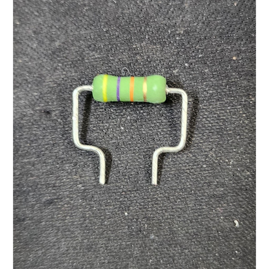 UNGU Resistor 1W 47KOhm 47K Ohm 5% Tolerance - สีเหลืองสีม่วงสีส้มทอง - ราคาต่อ 5 ชิ้น