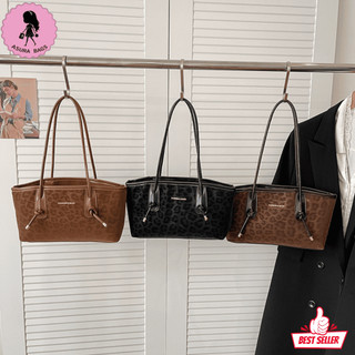ASURA Tas Bahu Korea Premium LEOPARD Shoulderbag Shoulder Bag Handbag Hand Bag Kulit Suede Wanita Luxury Waterproof Import Terbaru 2026