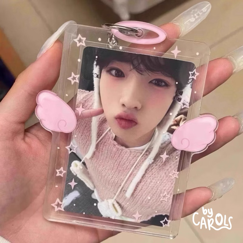 [BYC] ACRYLIC ANGEL WING PHOTOCARD HOLDER PC HOLDER CARD HOLDER CAHOL KPOP