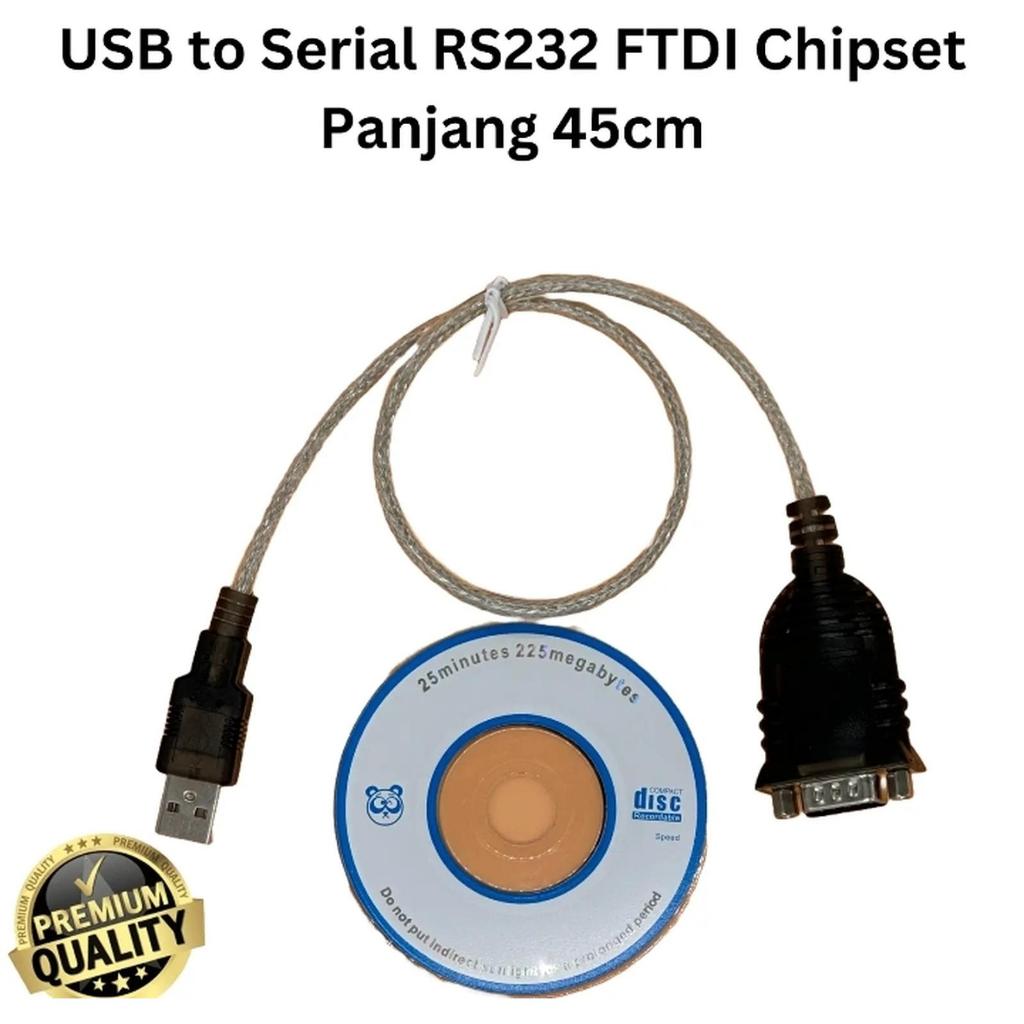 สายชิป USB To Serial RS232 FTDI คุณภาพสูง 45 ซม.