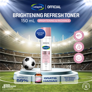 Cetaphil Bright Healthy Radiance Brightness Refresh Toner 150g dengan Glycerin, Niacinamide, dan White Sea Daffodil Skin Care Perawatan Untuk Mencerahkan dan Melembapkan Kulit Wajah Sensitif