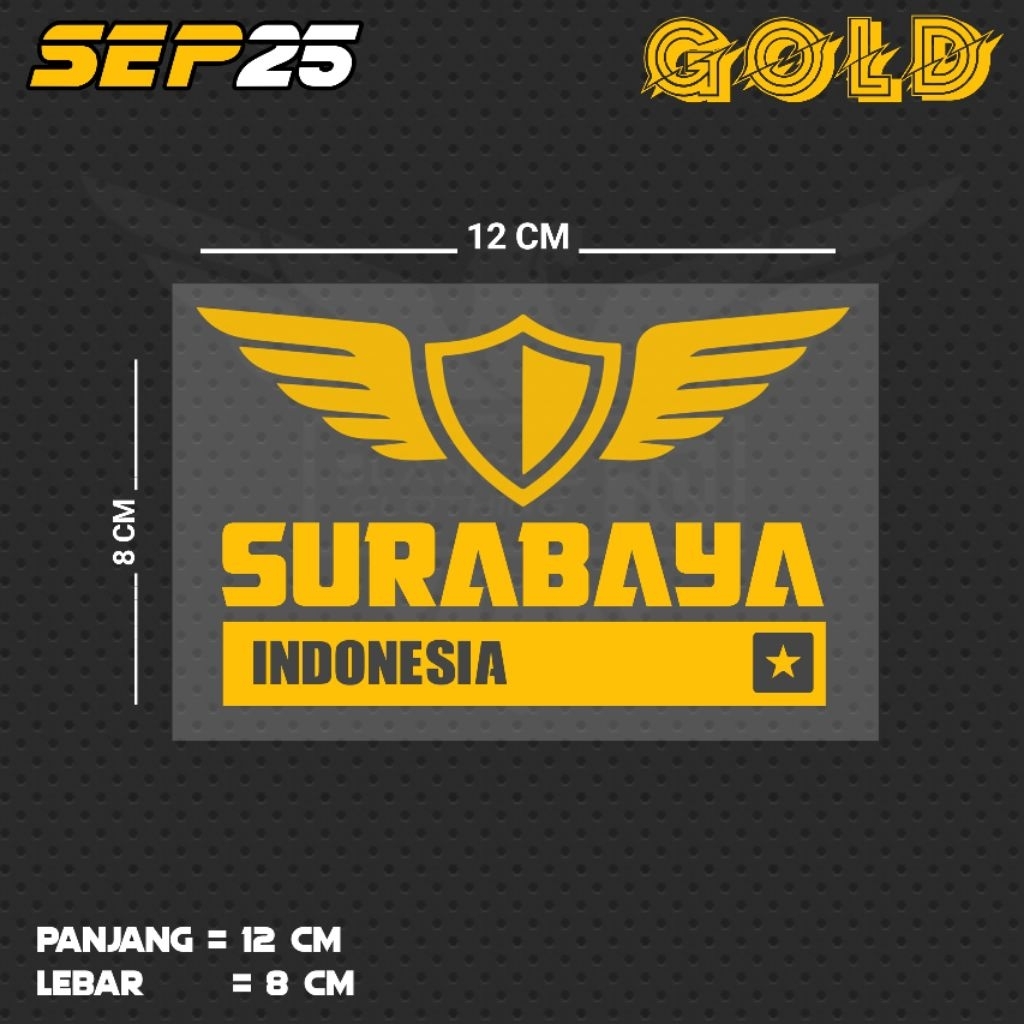 สติ๊กเกอร์ตัดด้วย SURABAYA INDONESIA WRITING | SEP25 JTR