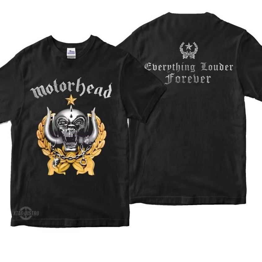เสื้อยืด MOTORHEAD - เสื้อยืดวงมอเตอร์ไซค์ FOREVER หัวทุกสิ่งดังขึ้น rock pop โลหะหนักในตัว plastisol xtab distro