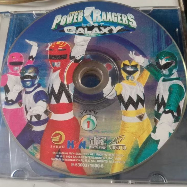 VCD ORIGINAL SABAN POWER RANGERS - LOST GALAXY VOL 1 ไม่มีฝาครอบ