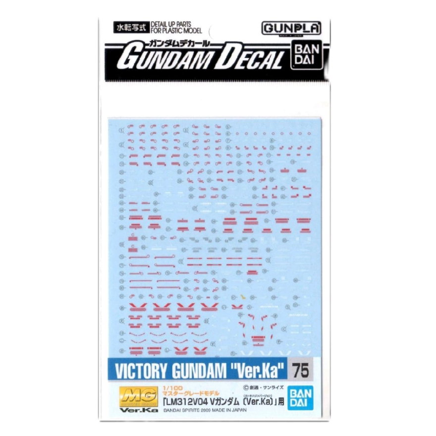 WATER DECAL GUNDAM 19 1/100 RX-178 GUNDAM MK-II [VER 2.0]