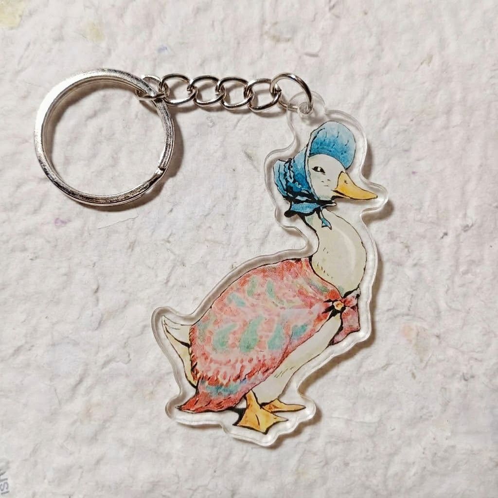 Jemima Puddle Duck Peter Rabbit keyvhain Jemima Puddle Duck Peter Rabbit