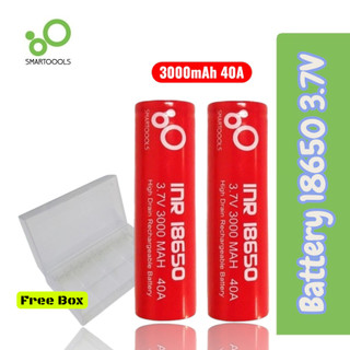 Smartoools Baterai InR 18650 3.7V 3000 mAh Rechargeable Battery