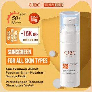 CJBC SPF 50 PA+++ Sunscreen Menangkal UV Tone Up Anti Hitam Mengurangi Tanning BPOM Halal