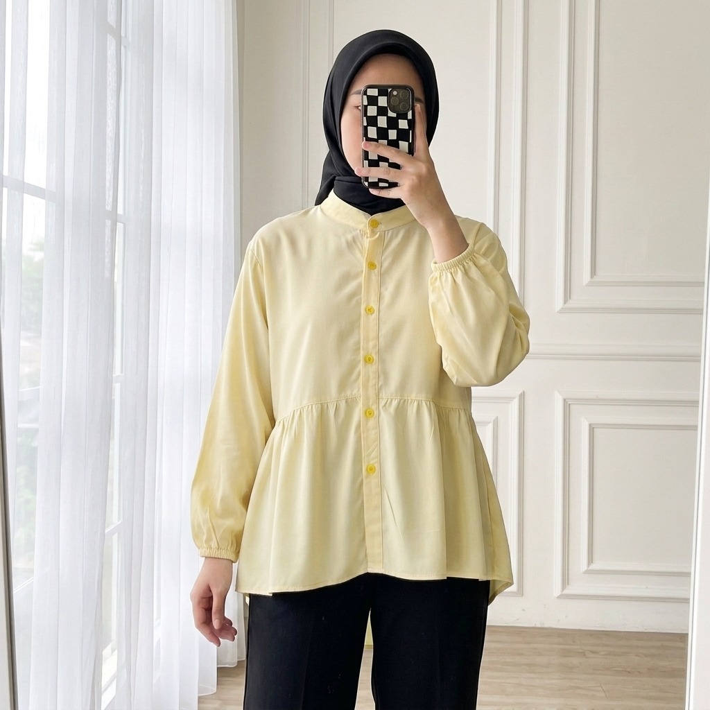 KEMEJA Kyren Blouse เสื้อเชิ้ตผู้หญิงอินเทรนด์ เสื้อเชิ้ตผู้หญิง