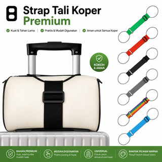 Tali Koper Elastis Luggage Strap Premium Strap Koper Adjustable Aksesoris Traveling Tali Tas Bag