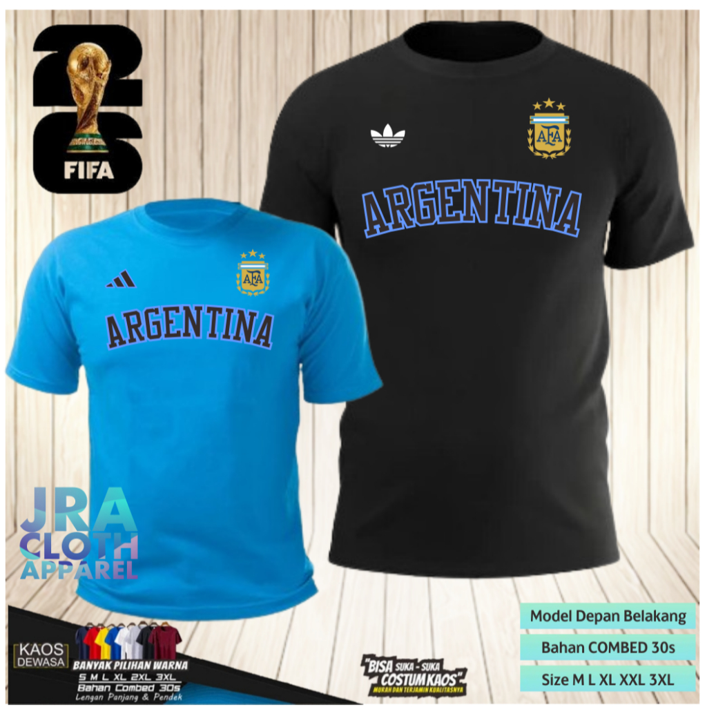WORLD CUP 2026 ARGENTINA RETRO DISTRO เสื้อยืด