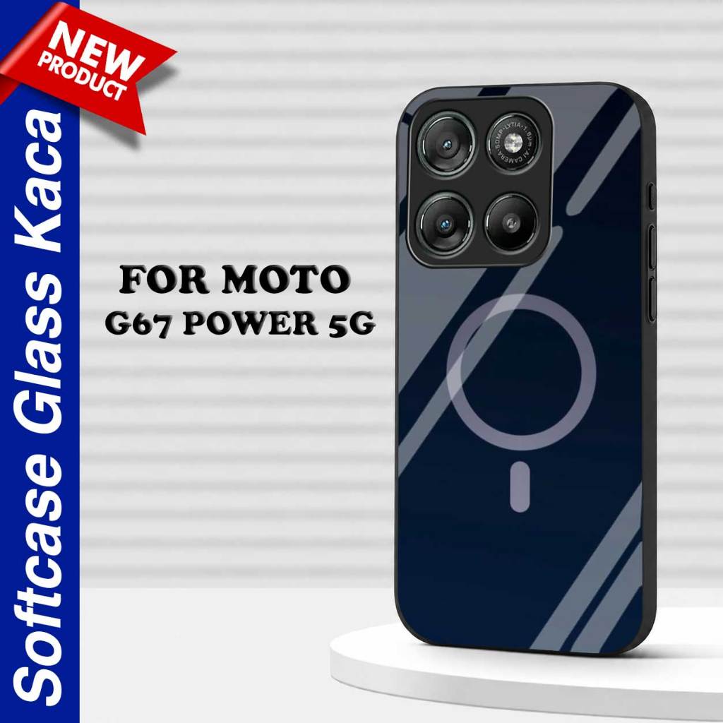 CASING สําหรับ MOTOROLA MOTO G67 POWER 5G [M401] SOFTCASE GLASS GLOSSY GLASS สําหรับ MOTO G67 POWER 