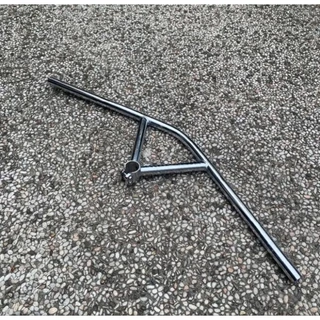BULLDOSE BAR Platinum Hi-Ten-Steel 25.4 - Bull Mose Bar แฮนด์เหล็กแพลทินัม-Sem 25.4 สามเหลี่ยม Original Platinum ไต้หวัน