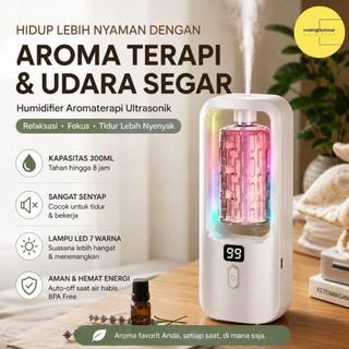 Pengharum ruangan, mesin aromaterapi, pembersih udara, aromaterapi, penyebar aromaterapi, penyebar minyak atsiri, pengisi daya USB, wewangian tahan lama