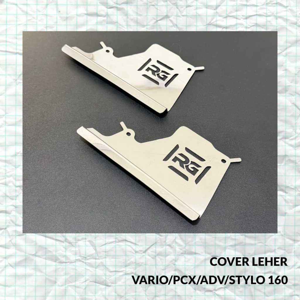 GARNISH COVER NECK RADIATOR STAINLESS VARIO 160 PCX 160 ADV 160 STYLO 160 RG GR-1M
