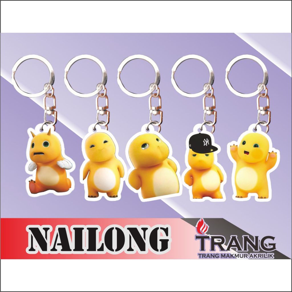GANTUNGAN Nailong พวงกุญแจอะคริลิค / พวงกุญแจอะคริลิค Nailong