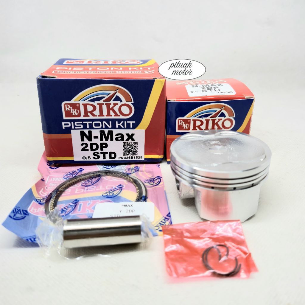 PISTON KIT N-MAX (2DP) O/S STD ORIGINAL RIKO