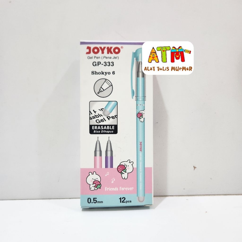 172055 | Joyko Gelpen GP-333 Erasable HTM Shokyo 12 ชิ้น