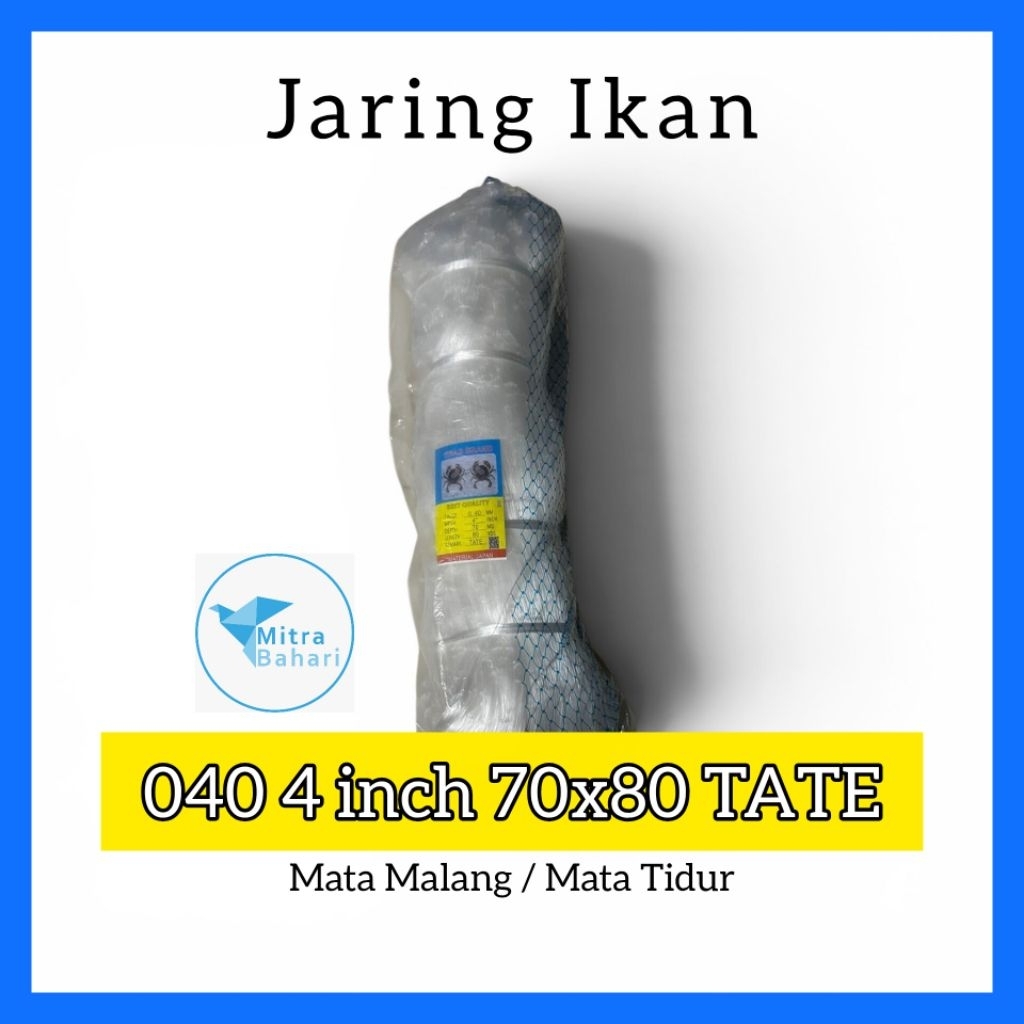 MATA FISHING NET 040 4 70X80 TATE (MALANG EYES) 4 INCH FISHING NET | STRING NET 040 | CRAB NET