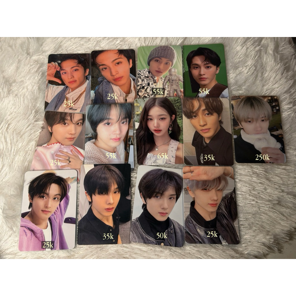 Pc photocard nct mark, jisung, haechan & wonyoung