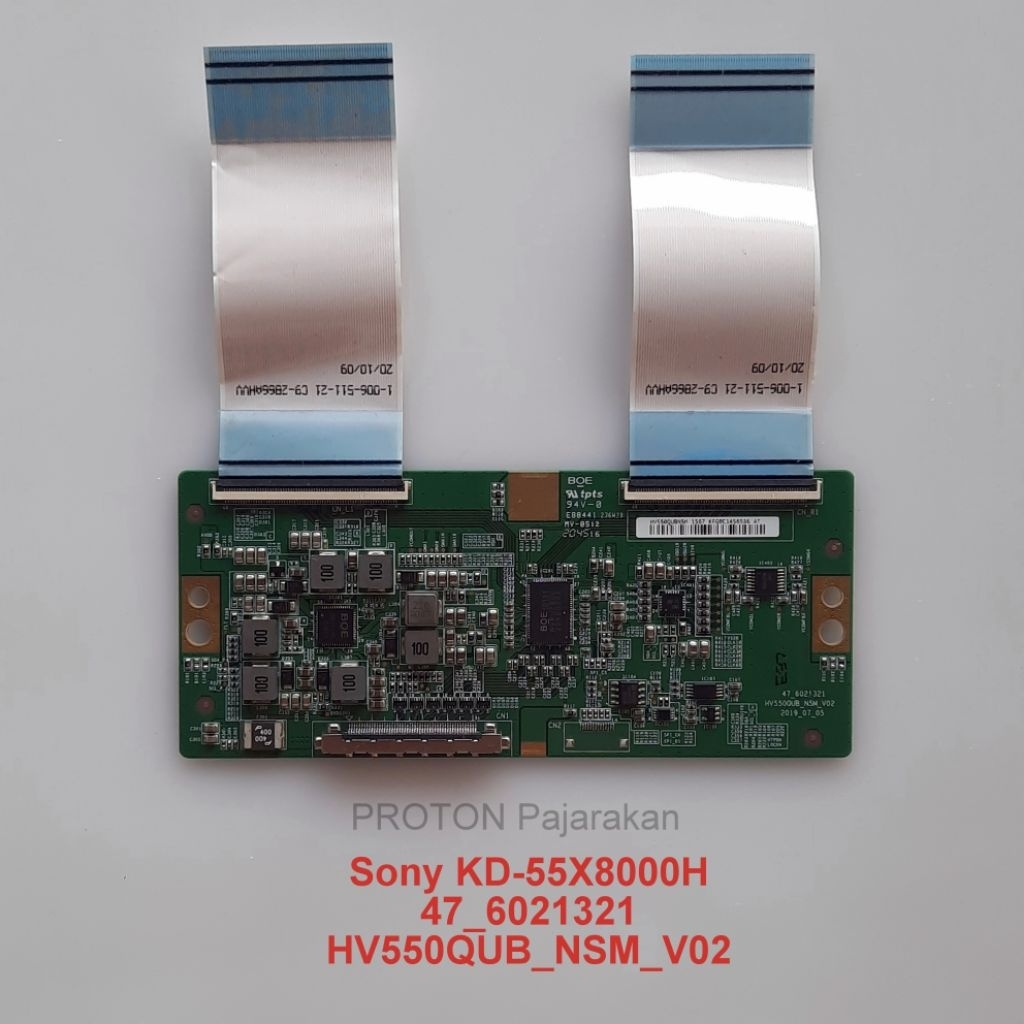 LAYAR Tikon หน้าจอ LED สมาร์ททีวี Sony KD-55X8000H KD 55X8000H Tcon Display Bravia 47 6021321HV550QU
