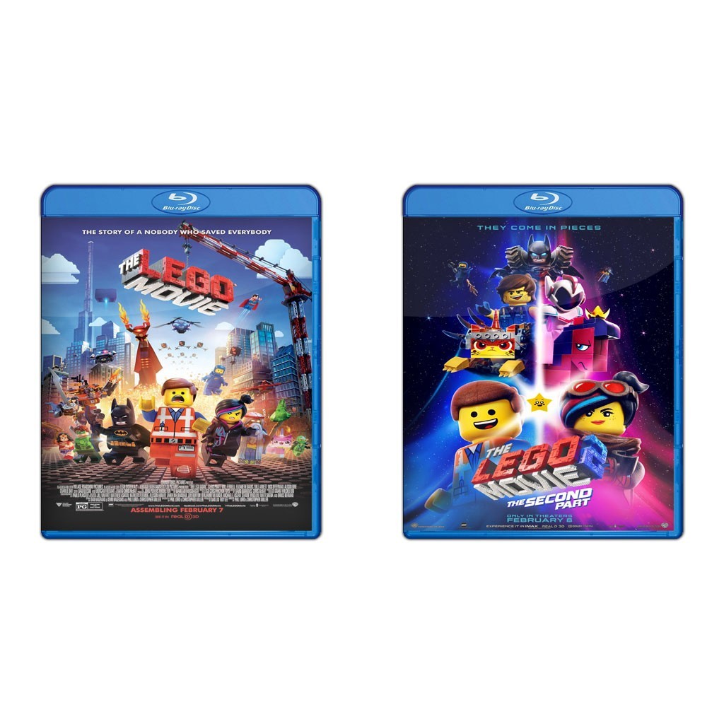 DVD The Lego Movie (2014) + DVD The Lego Movie 2 The Second Part (2019)
