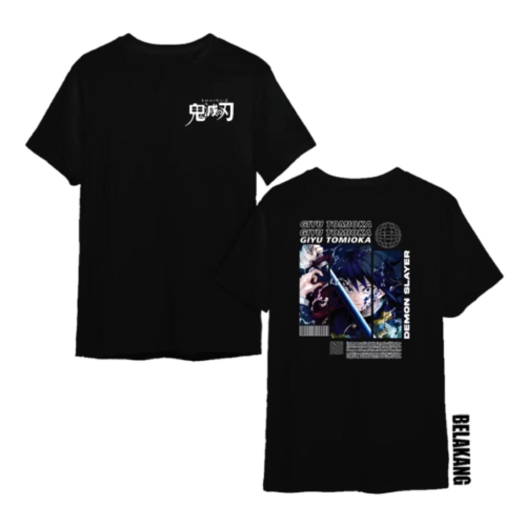 ผู้ใหญ่อะนิเมะเสื้อยืด DEMON SLAYER GIYU TOMIOKA ผู้ใหญ่อะนิเมะเสื้อผ้า DEMON SLAYER ผู้ใหญ่เสื้อยืด