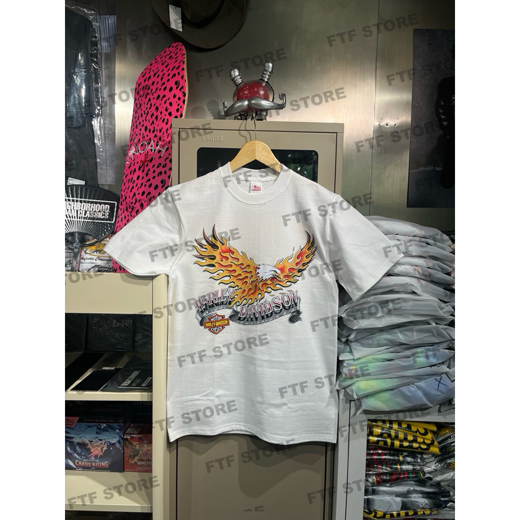 HARLEY DAVIDS*N - STREET TOUGH TSHIRT สีขาว