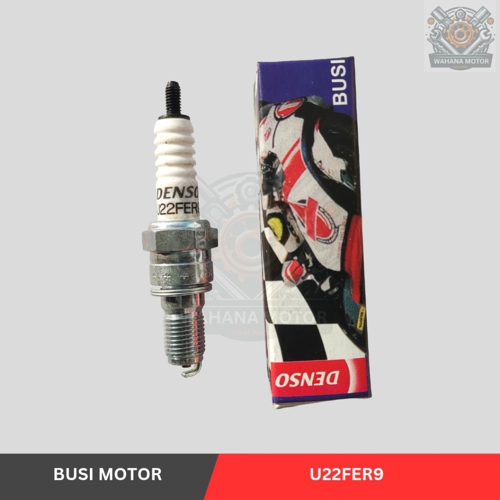 หัวเทียนมอเตอร์ไซค์ Denso U22FER9 Vario 110 คาร์บูเรเตอร์ - 1 ชิ้น
