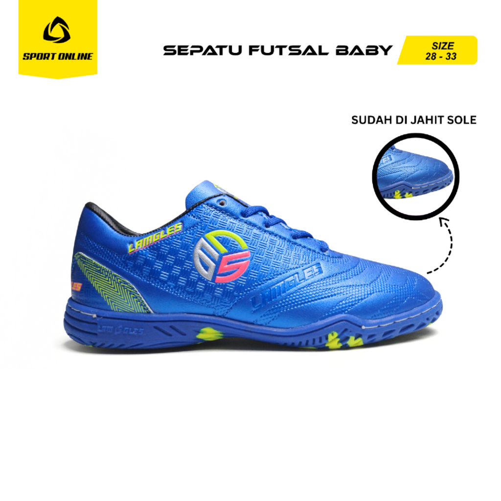 Sport Online - Kinetic 3D Blue Original Baby Futsal Shoes Size 28-33