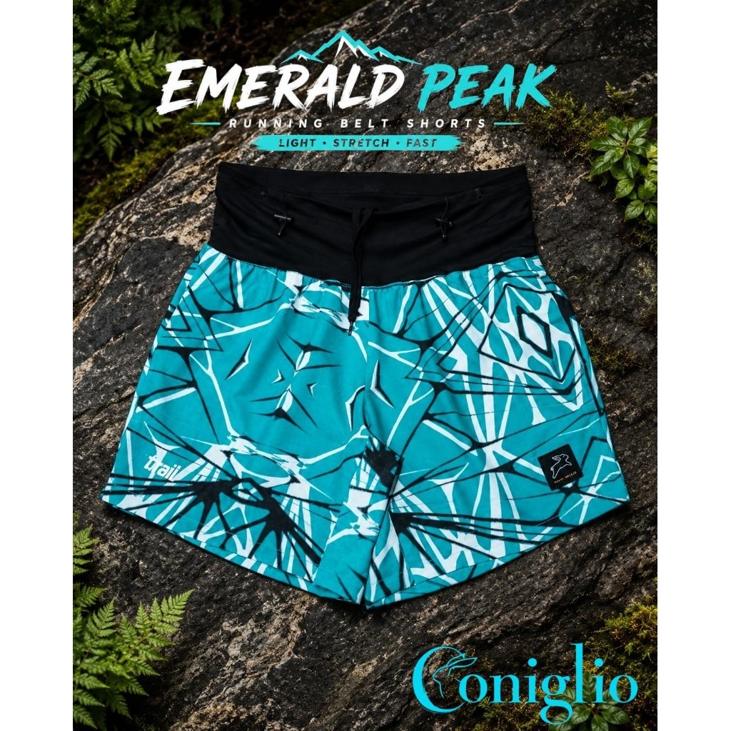 EMERALD PEAK เข็มขัดวิ่ง สั้น 7 นิ้ว/5 นิ้ว