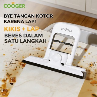 COOGER Mini Mop 2in1 Alat Pel Mini Peras Otomatis Tanpa Cuci Tangan Serap Air Tinggi Pengganti Lap Meja Pembersih Meja Dapur Kaca Cermin Mop Pel Lantai Alat Rumah Tangga