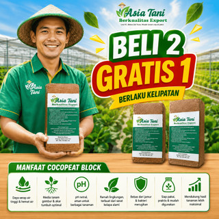 Media Tanam Cocopeat Block Beli 2 Gratis 1 Berlaku Kelipatannya