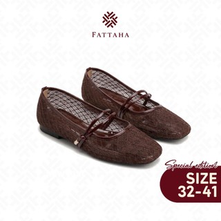 Fattaha MOFFA - Sepatu Flatshoes Wanita Jaring Mesh Mary Jane