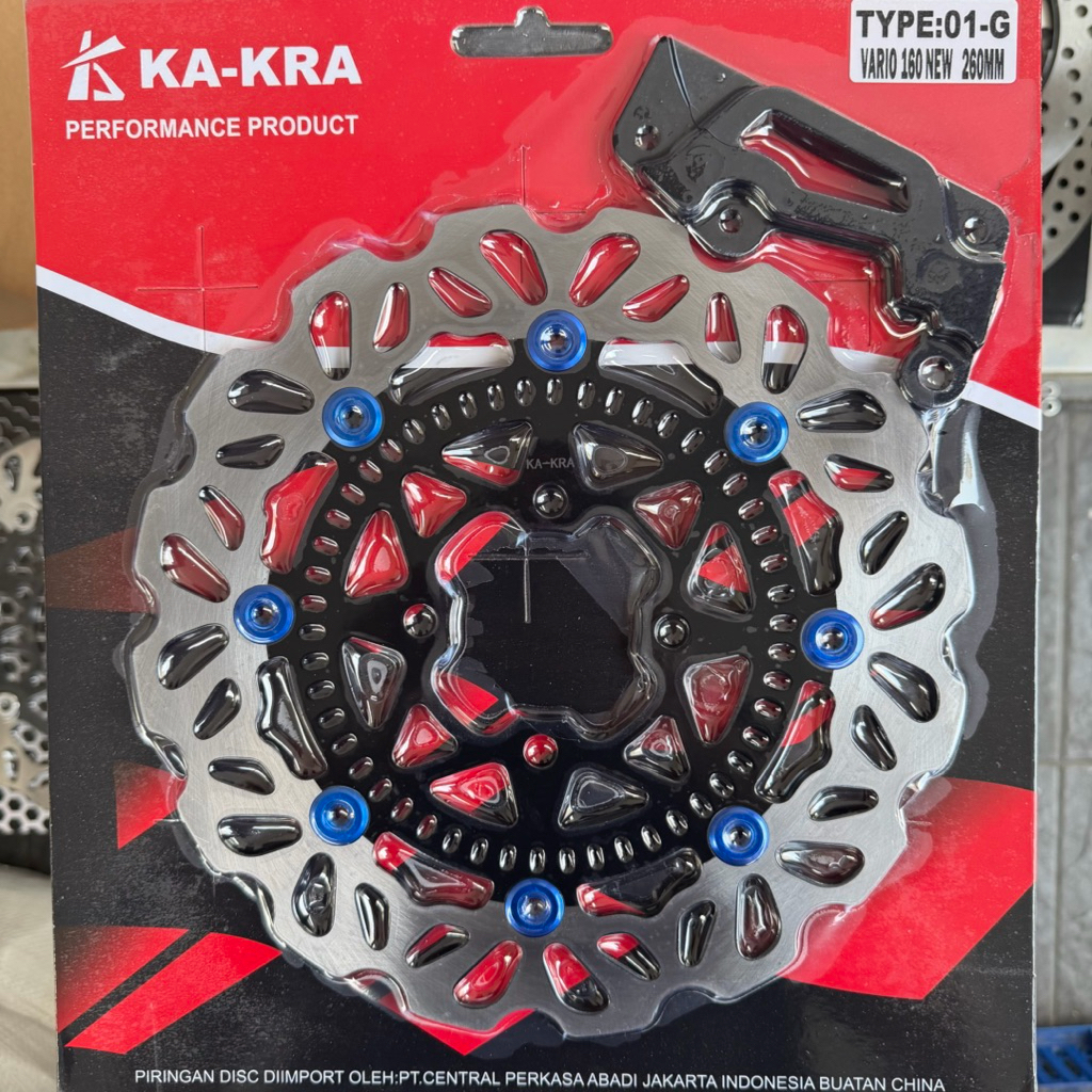 แผ่นดิสก์ด้านหน้า VARIO 160 CBS VARIO 160 ABS ดิสก์เบรกหน้า HONDA MATIC 160 ABS VARIO 160 CBS DISC DIAMETER 260 มม. PLUS BRACKET