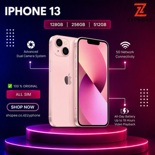 iPhone 13 128GB 256GB 512GB Second BEKAS ORIGINAL 100% MULUS  FULLSET ORI