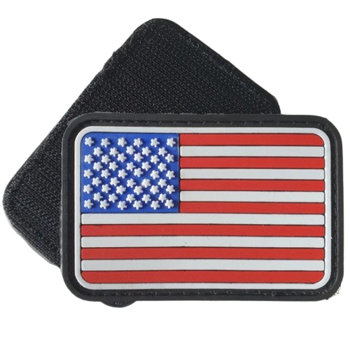 USA AMERICAN FLAG LOGO RUBBER PATCH/RUBBER EMBLEM PATCH
