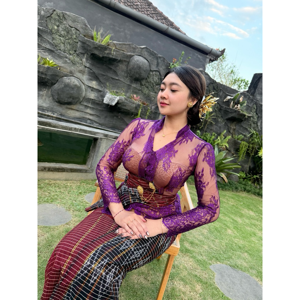 Kebaya พร้อมคอปก shanghai series ceplok by lila kebaya