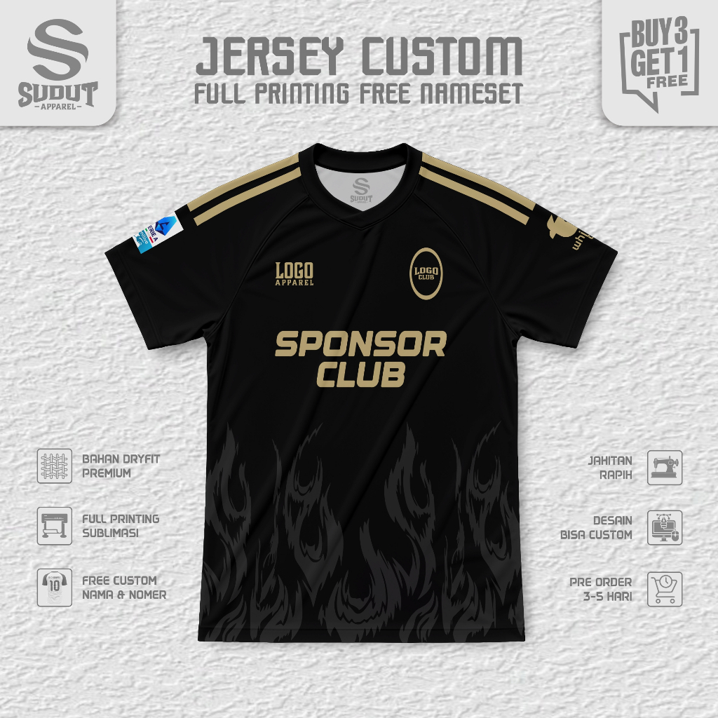 FANTASY JVNTS THIRD SPORT CUSTOM FOOTBALL JERSEY 26-27 พิมพ์เต็ม I ฟรี NAME & NUMBER I CORNER APPARE