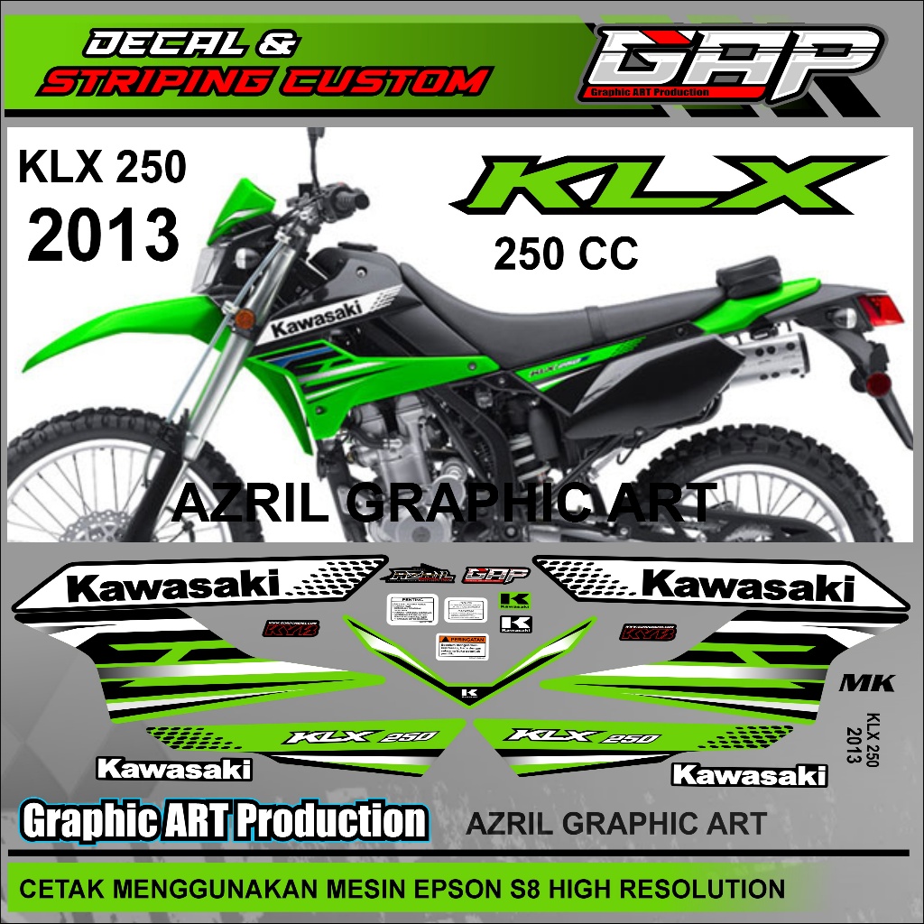 STRIPING KLX 250 cc 2013 MK