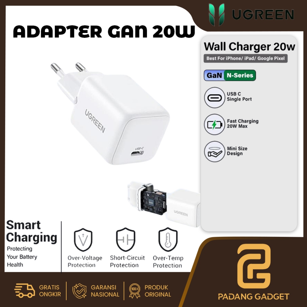 UGREEN GAN หัวชาร์จ 55553 55554 65736 ชาร์จเร็ว 20W 25W 30W ของแท้