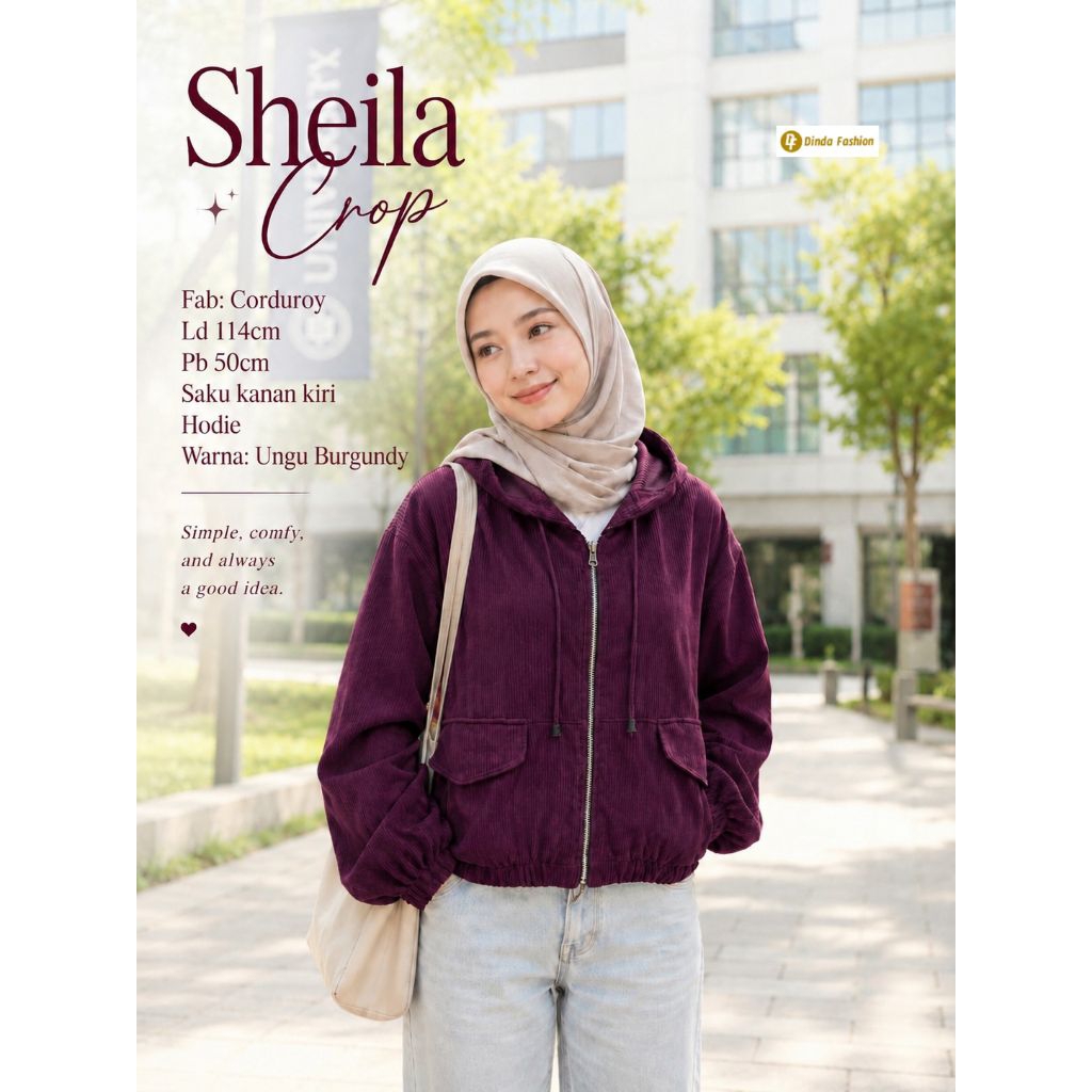Sheila/Kinara/Givana Crop By Dinda Fashion