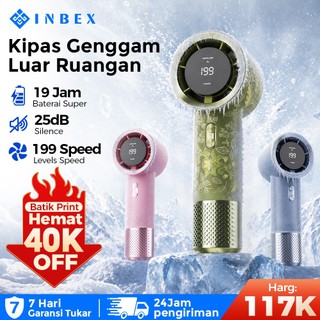 INBEX IF01 Macaron Kipas Angin Mini Portable Cooler HP 17000RPM LED display 199 tingkat kecepatan angin kuat Travel/outdoor/commuting