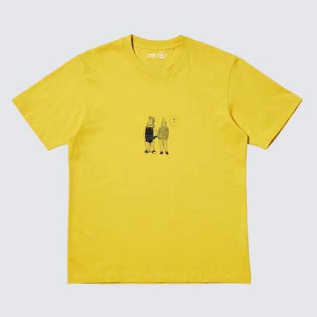 เสื้อยืดแขนสั้น Uniqlo x Sakamoto Days - สีเหลือง