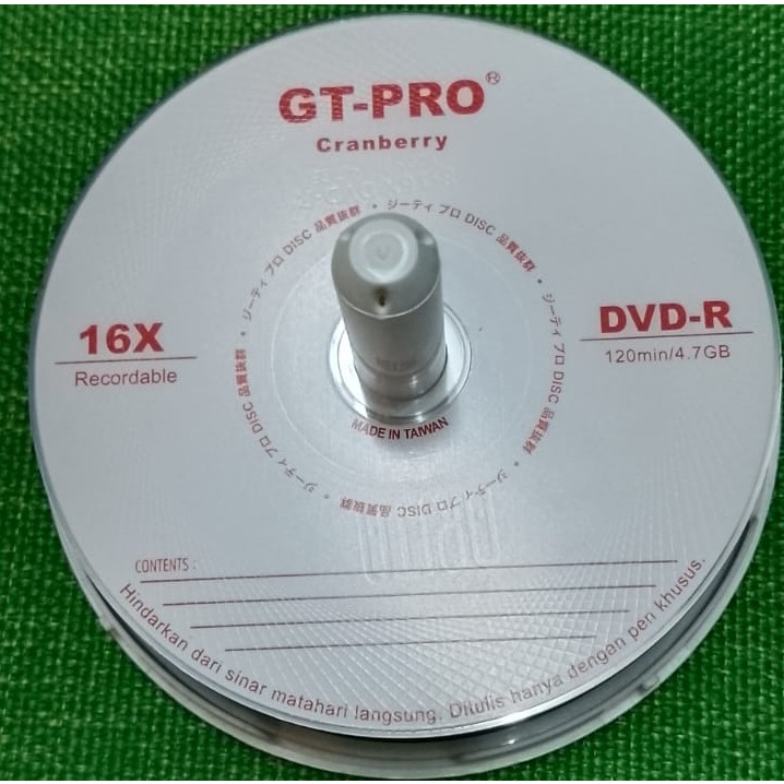 DVD-R GT-PRO 120min/4.7 GB 16 X